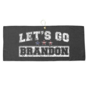 Let's Go Brandon, Joe Biden Chant, Impeach Biden Large Microfiber Waffle Golf Towel