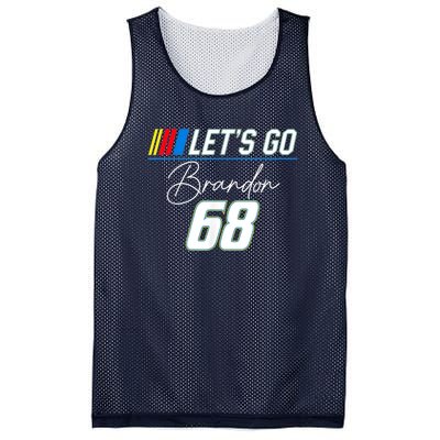 Let's Go Brandon 68 Funny Meme , Impeach Biden Mesh Reversible Basketball Jersey Tank