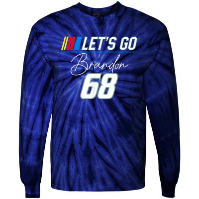 Let's Go Brandon 68 Funny Meme , Impeach Biden Tie-Dye Long Sleeve Shirt