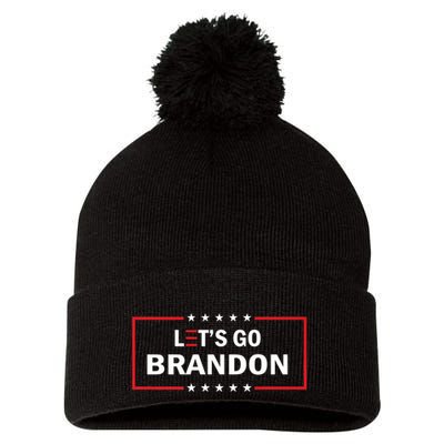 Let's Go Brandon Biden Chant Funny Meme Pom Pom 12in Knit Beanie