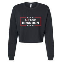 Let's Go Brandon Biden Chant Funny Meme Cropped Pullover Crew