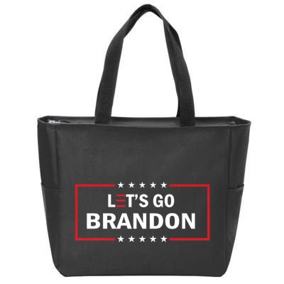 Let's Go Brandon Biden Chant Funny Meme Zip Tote Bag
