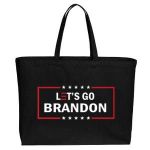 Let's Go Brandon Biden Chant Funny Meme Cotton Canvas Jumbo Tote