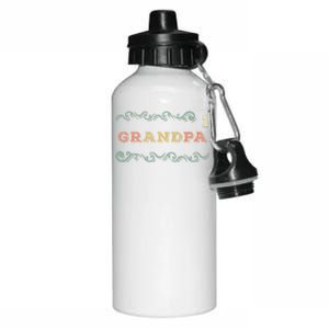 Loving Grandfather Best Grandpa Ever Day Grandparent Gift Aluminum Water Bottle