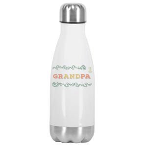 Loving Grandfather Best Grandpa Ever Day Grandparent Gift Stainless Steel Insulated Water Bottle