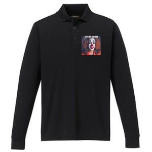 LetS Go Brenda Kamala Harris 2024 Kamala Clown LetS Go Brenda Performance Long Sleeve Polo