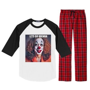 LetS Go Brenda Kamala Harris 2024 Kamala Clown LetS Go Brenda Raglan Sleeve Pajama Set