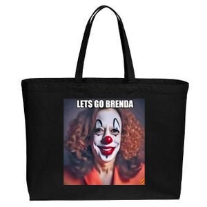 LetS Go Brenda Kamala Harris 2024 Kamala Clown LetS Go Brenda Cotton Canvas Jumbo Tote