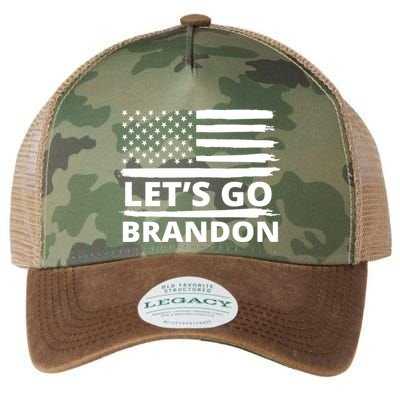 Let's Go Brandon American Flag Legacy Tie Dye Trucker Hat