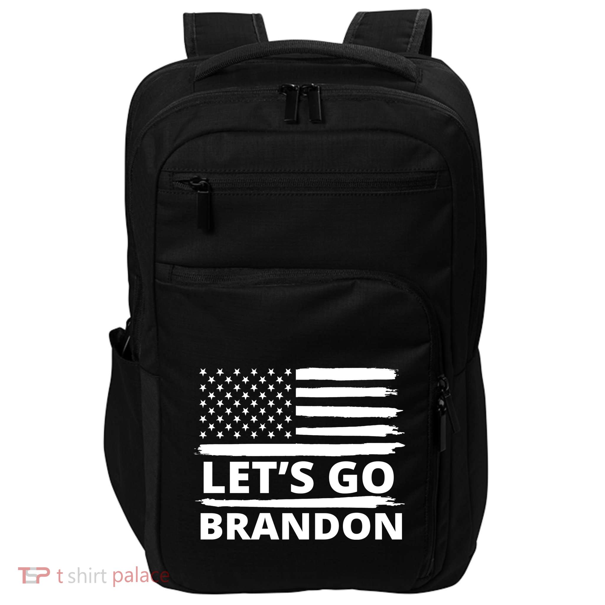Let's Go Brandon American Flag Impact Tech Backpack