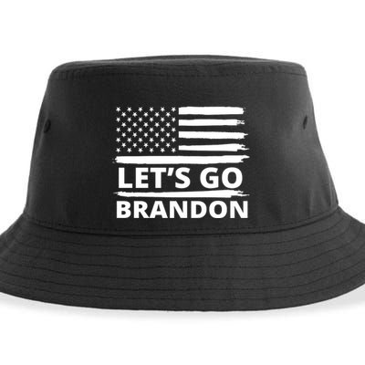 Let's Go Brandon American Flag Sustainable Bucket Hat