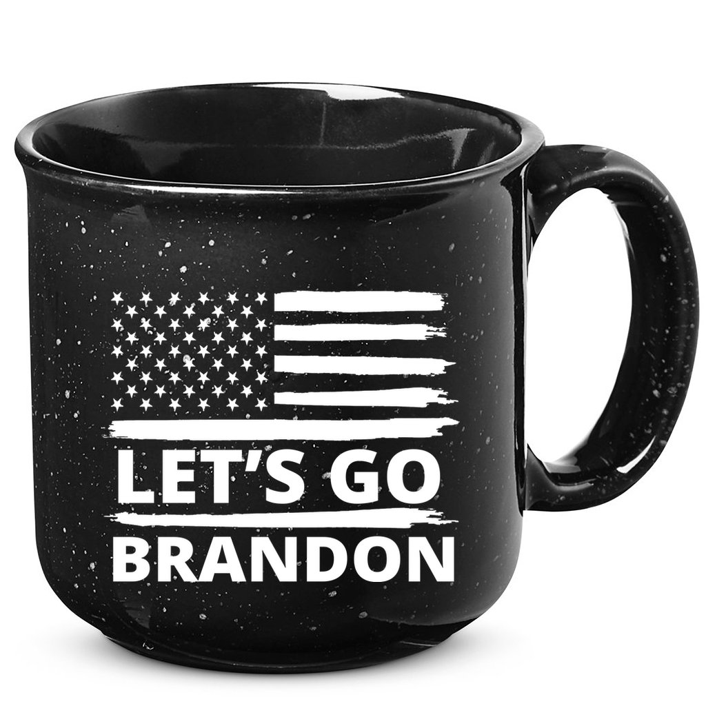 Let's Go Brandon American Flag 15oz Campfire Ceramic Mug