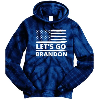 Let's Go Brandon American Flag Tie Dye Hoodie