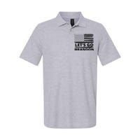 Let's Go Brandon American Flag Softstyle Adult Sport Polo