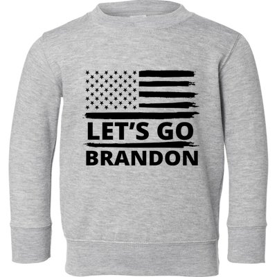 Let's Go Brandon American Flag Toddler Sweatshirt