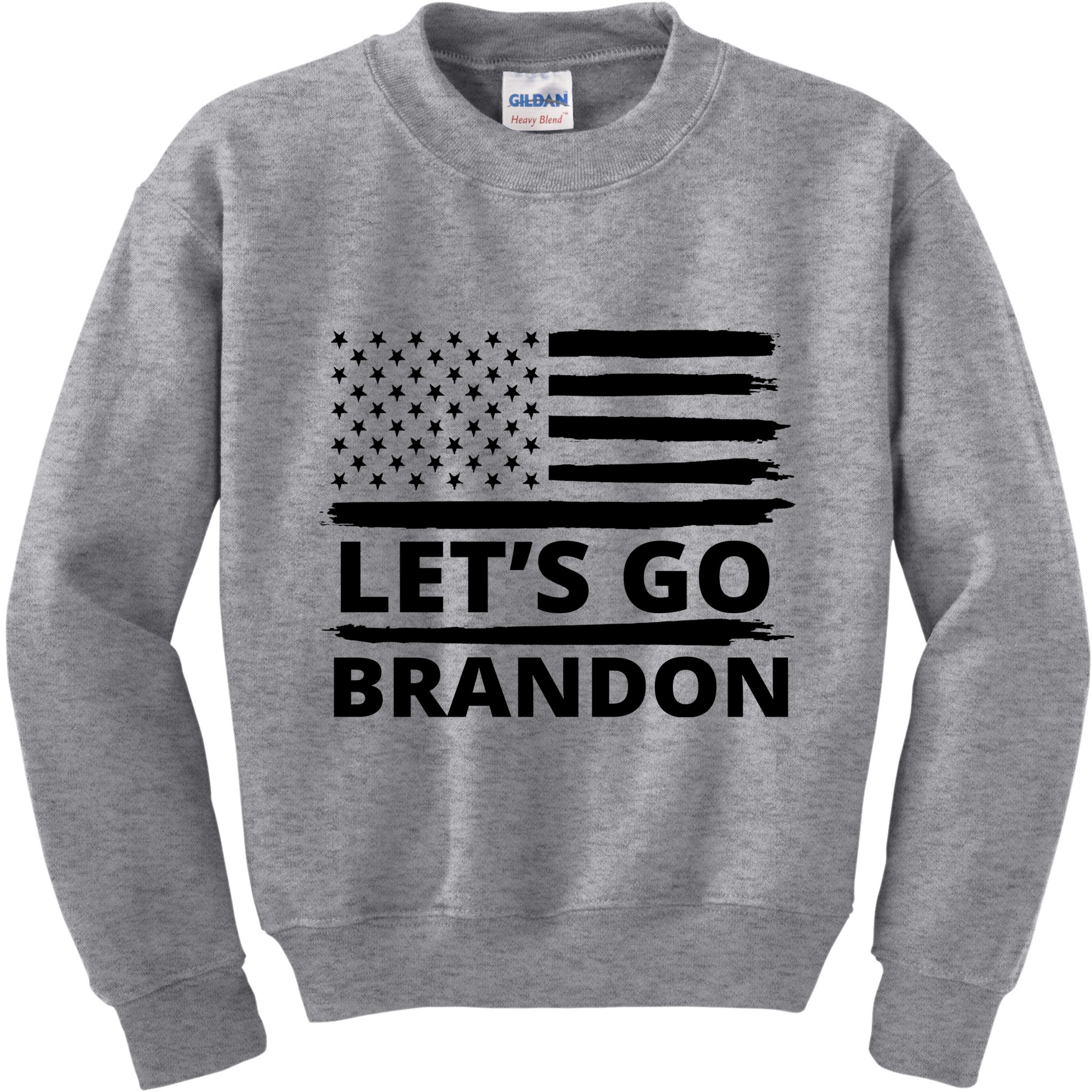 Let's Go Brandon American Flag Kids Sweatshirt