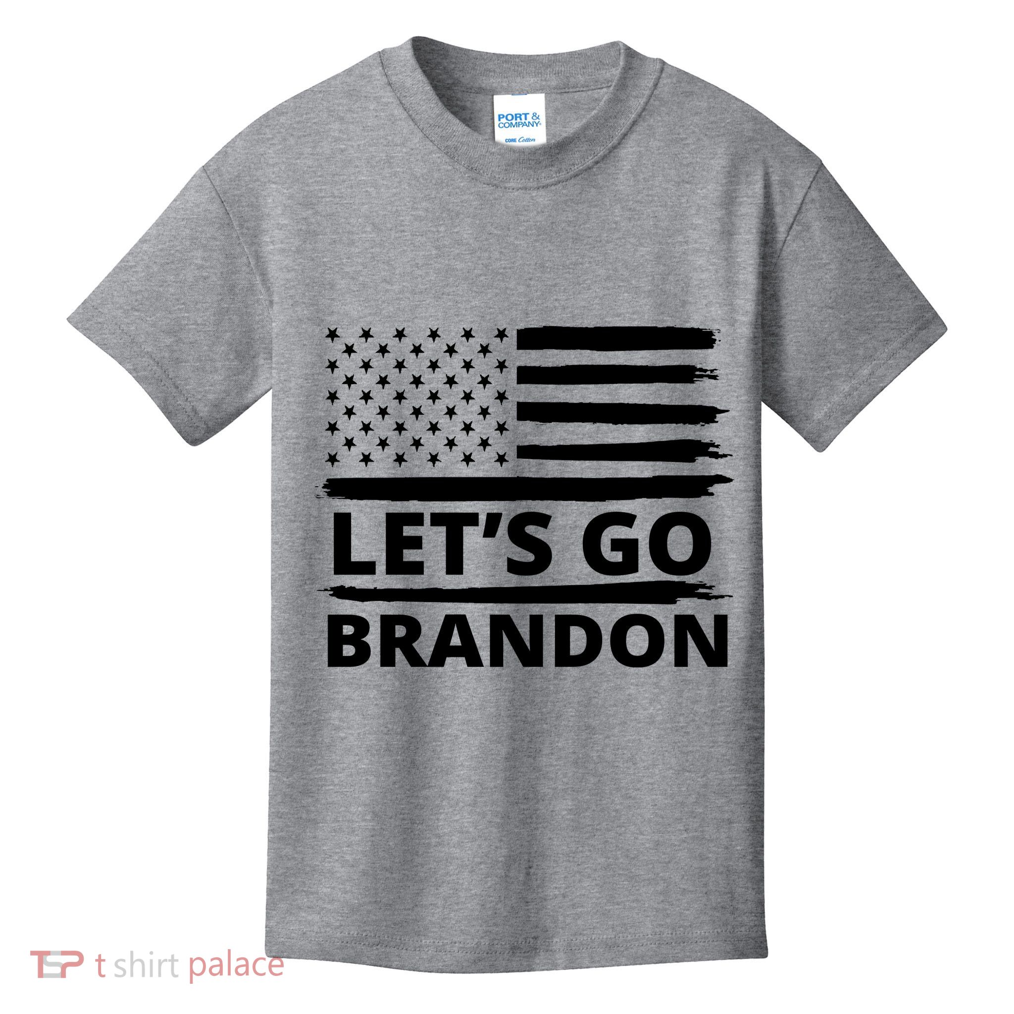 Let's Go Brandon American Flag Kids T-Shirt