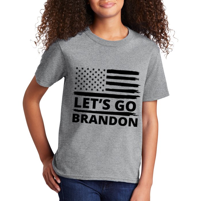 Let's Go Brandon American Flag Kids T-Shirt