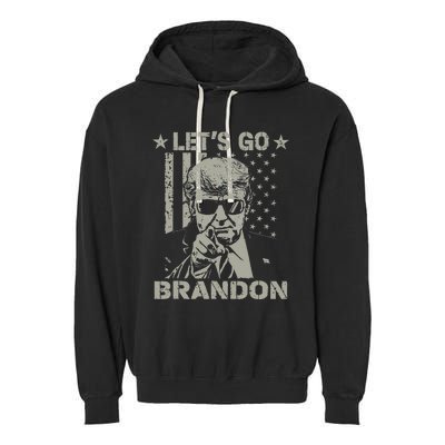 Lets Go Braden Brandon US Flag Funny Trendy Sarcastic Garment-Dyed Fleece Hoodie