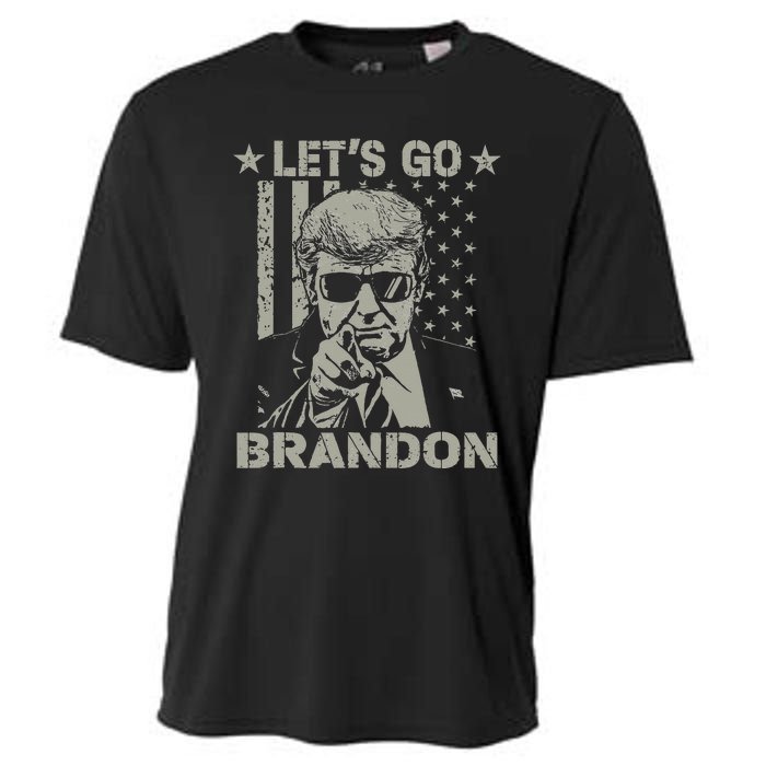 Lets Go Braden Brandon US Flag Funny Trendy Sarcastic Cooling Performance Crew T-Shirt