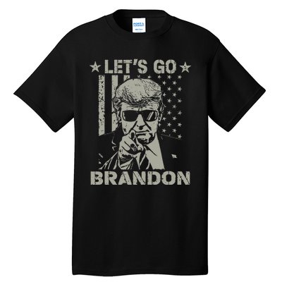 Lets Go Braden Brandon US Flag Funny Trendy Sarcastic Tall T-Shirt