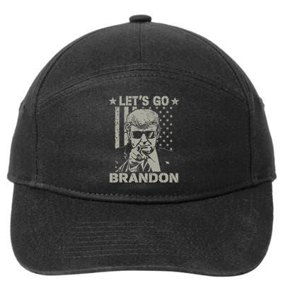 Lets Go Braden Brandon US Flag Funny Trendy Sarcastic 7-Panel Snapback Hat