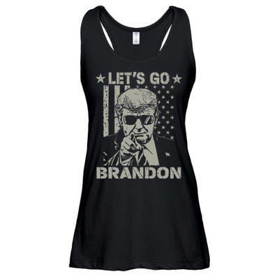 Lets Go Braden Brandon US Flag Funny Trendy Sarcastic Ladies Essential Flowy Tank