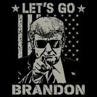 Lets Go Braden Brandon US Flag Funny Trendy Sarcastic 16 in Basic Backpack