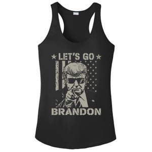 Lets Go Braden Brandon US Flag Funny Trendy Sarcastic Ladies PosiCharge Competitor Racerback Tank