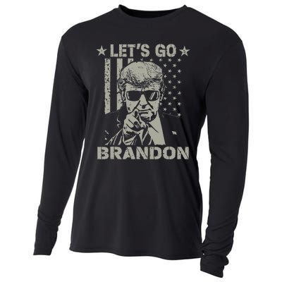 Lets Go Braden Brandon US Flag Funny Trendy Sarcastic Cooling Performance Long Sleeve Crew