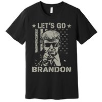 Lets Go Braden Brandon US Flag Funny Trendy Sarcastic Premium T-Shirt