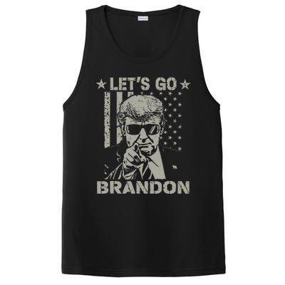 Lets Go Braden Brandon US Flag Funny Trendy Sarcastic PosiCharge Competitor Tank