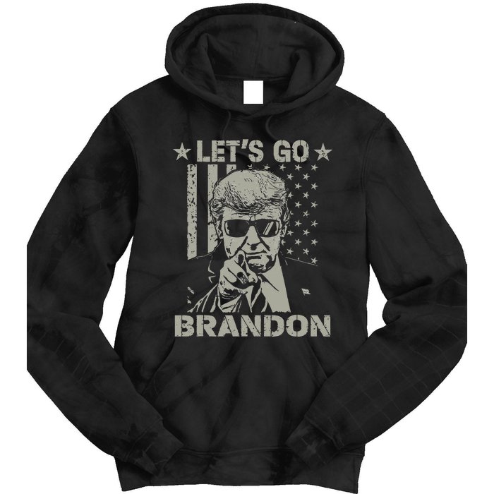 Lets Go Braden Brandon US Flag Funny Trendy Sarcastic Tie Dye Hoodie