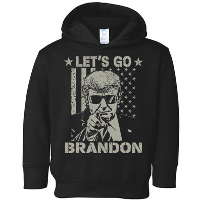 Lets Go Braden Brandon US Flag Funny Trendy Sarcastic Toddler Hoodie