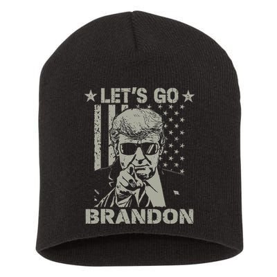 Lets Go Braden Brandon US Flag Funny Trendy Sarcastic Short Acrylic Beanie
