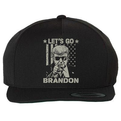 Lets Go Braden Brandon US Flag Funny Trendy Sarcastic Wool Snapback Cap
