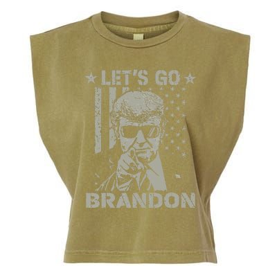 Lets Go Braden Brandon US Flag Funny Trendy Sarcastic Garment-Dyed Women's Muscle Tee