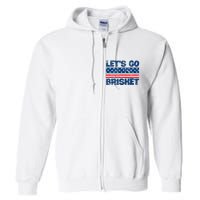 Lets Go Brisket BBQ Backyard Grill Cookout Grillmasters Full Zip Hoodie