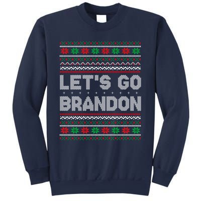 Let's Go Brandon Anti Biden Chant TRUMP 2024 Ugly Christmas Sweatshirt