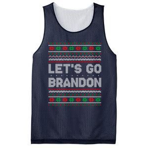 Let's Go Brandon Anti Biden Chant TRUMP 2024 Ugly Christmas Mesh Reversible Basketball Jersey Tank