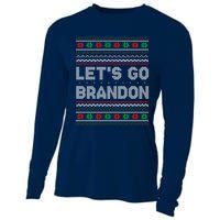 Let's Go Brandon Anti Biden Chant TRUMP 2024 Ugly Christmas Cooling Performance Long Sleeve Crew