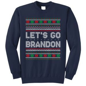 Let's Go Brandon Anti Biden Chant TRUMP 2024 Ugly Christmas Tall Sweatshirt