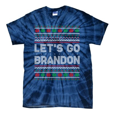 Let's Go Brandon Anti Biden Chant TRUMP 2024 Ugly Christmas Tie-Dye T-Shirt