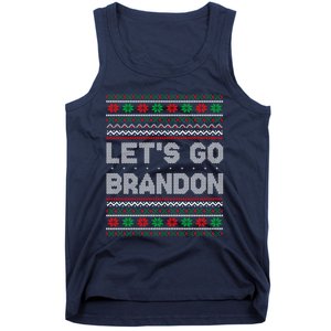 Let's Go Brandon Anti Biden Chant TRUMP 2024 Ugly Christmas Tank Top