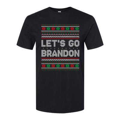 Let's Go Brandon Anti Biden Chant TRUMP 2024 Ugly Christmas Softstyle CVC T-Shirt