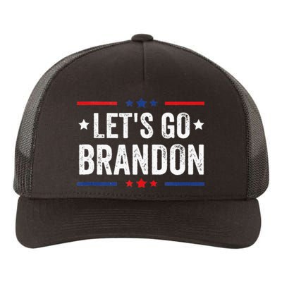 Lets Go Brandon Anti Liberal Us Flag Yupoong Adult 5-Panel Trucker Hat