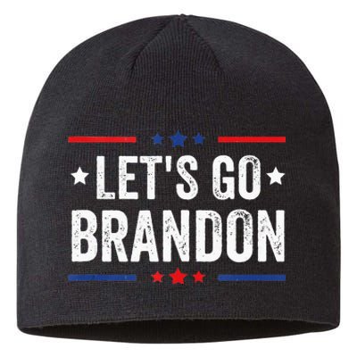 Lets Go Brandon Anti Liberal Us Flag Sustainable Beanie