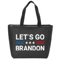 Lets Go Brandon Conservative US Flag Gift Zip Tote Bag