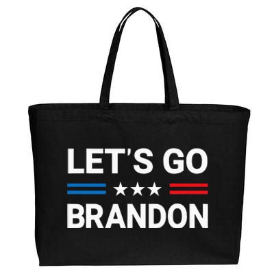 Lets Go Brandon Conservative US Flag Gift Cotton Canvas Jumbo Tote