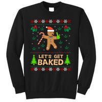 Lets Get Baked Ugly - Weed Christmas Gift Xmas Sweatshirt